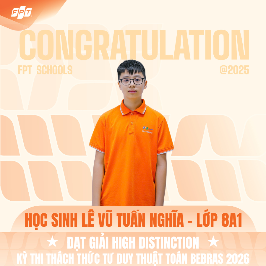 Học sinh FTP School Thanh Hoá đạt thành tích ấn tượng tại kỳ thi BEBRAS