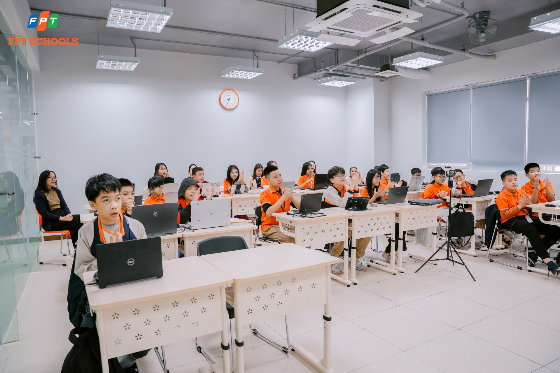 Học sinh Nhà F Thanh Hóa học tiếng Anh qua tranh luận liên trường