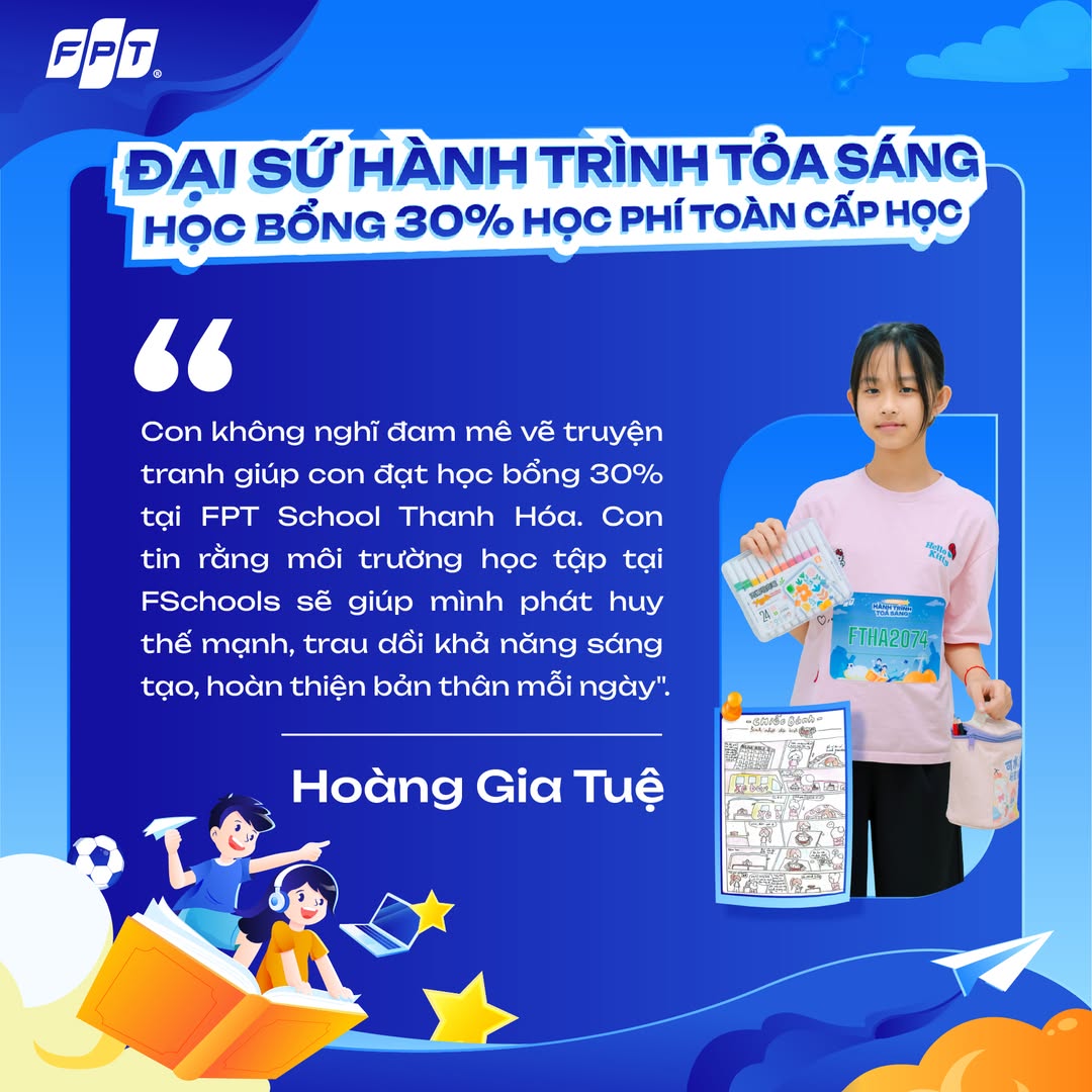 học bổng 30% fpt school Thanh Ho&aacute;