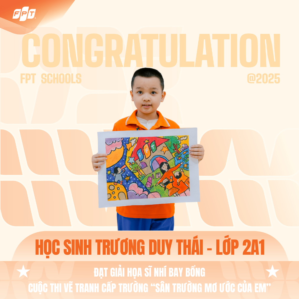 FPT School Thanh Hoá vinh danh 6 hoạ sĩ nhí xuất sắc tại cuộc thi vẽ tranh 