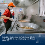 Bếp ăn bán trú FPT School Thanh Hóa – Chăm chút từng bữa ăn chuẩn quy trình “bếp một chiều”