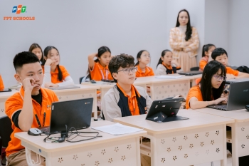 Học sinh Nhà F Thanh Hóa học tiếng Anh qua tranh luận liên trường