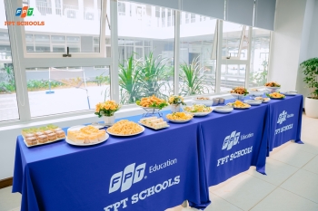 Học sinh, giáo viên Fschool Thanh Hóa hào hứng trải nghiệm thực đơn bán trú mới