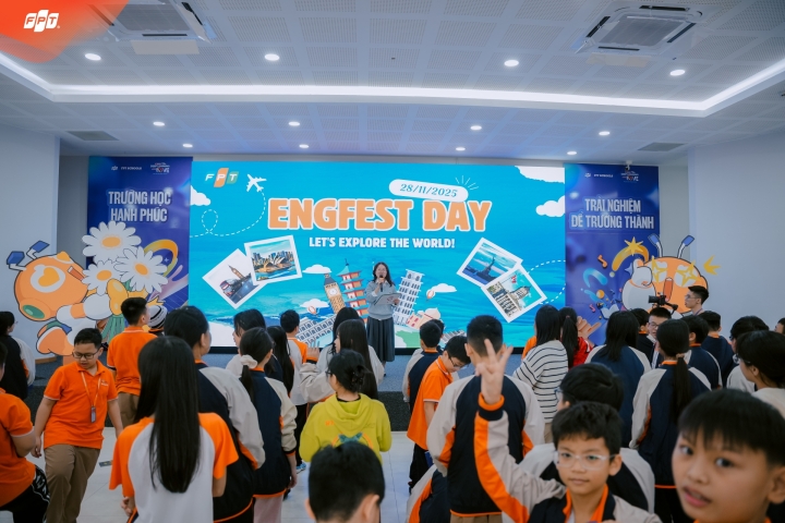 Học sinh FPT School Thanh Hoá cháy hết mình tại sự kiên EngFest Day
