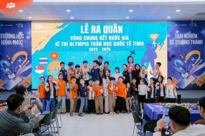 FPT School Thanh Hóa tổ chức lễ ra quân – Tiếp lửa cho 26 thí sinh chinh phục vòng chung kết Quốc gia kỳ thi Olympic Toán Quốc tế TIMO 2025
