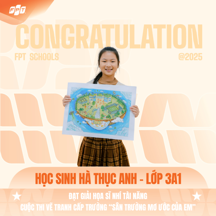 FPT School Thanh Hoá vinh danh 6 hoạ sĩ nhí xuất sắc tại cuộc thi vẽ tranh 